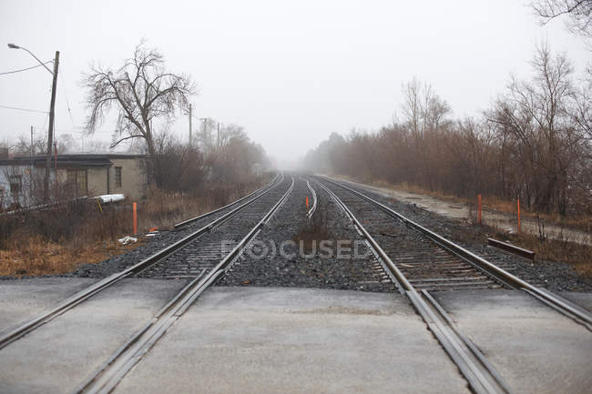 Railway tracks, Toronto, Canada — Stock Photo