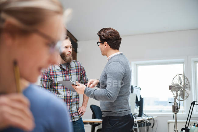 Male designers having discussion — Stock Photo