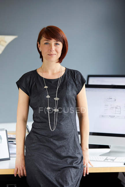 Portrait of confident female designer — Stock Photo
