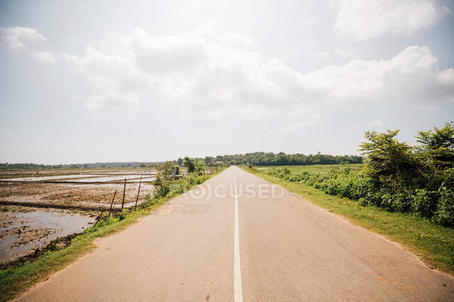 Vista della strada vuota — Foto stock