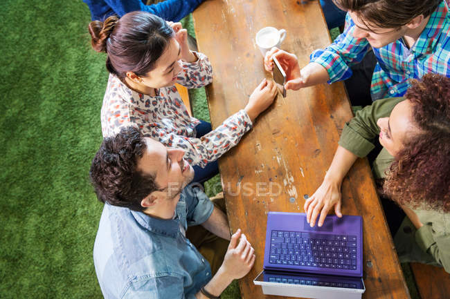 Digital designers at office table — Stock Photo