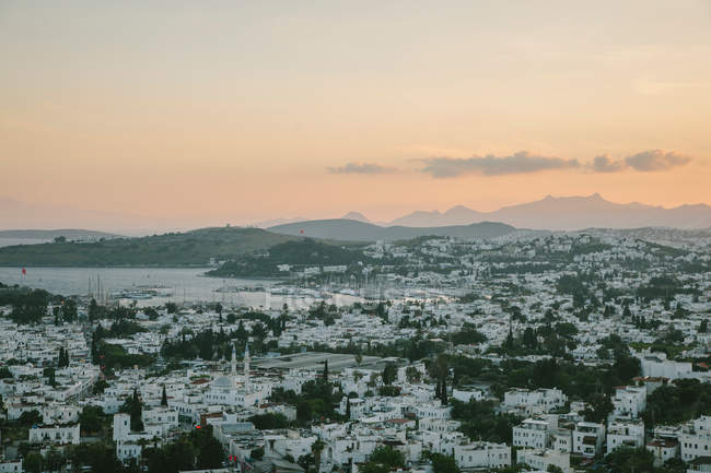 Вид с воздуха на город Бодрум — стоковое фото