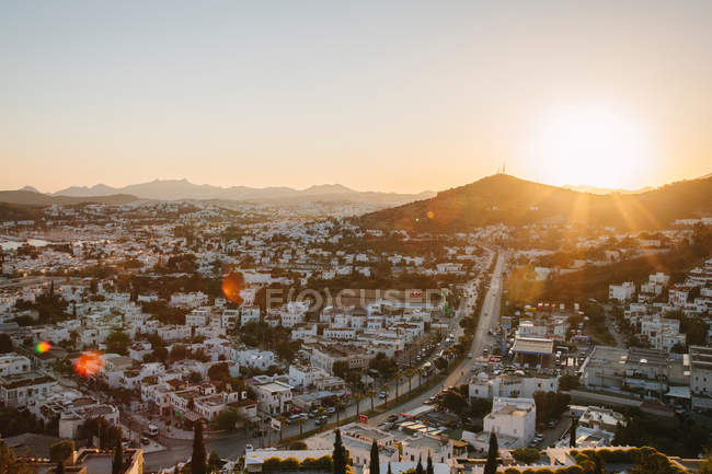 Aerial View of town Bodrum — Stock Photo