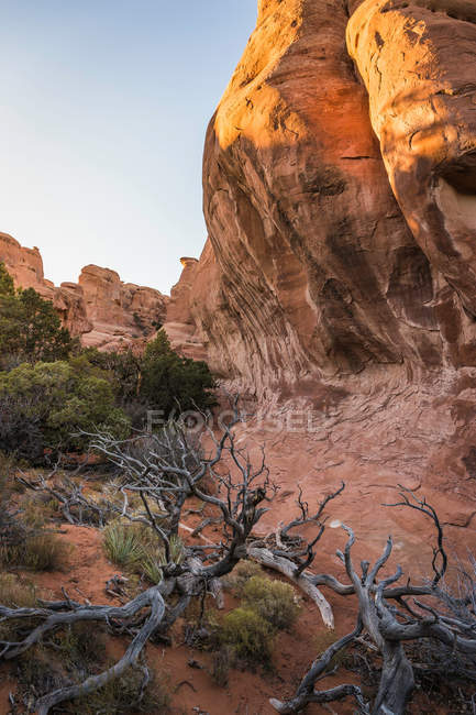 Formación rocosa en el Parque Nacional Arches - foto de stock