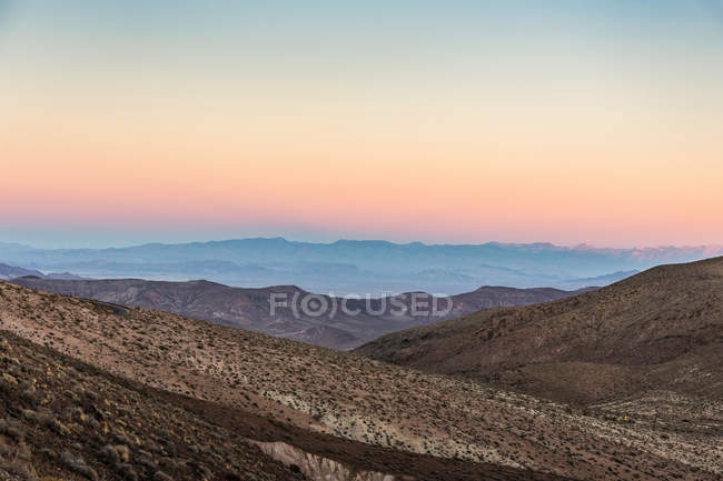 Landscape from Dantes View at sunset — Stock Photo