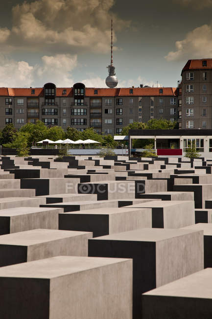 Бетонные скульптуры в центре города, Берлин, Германия — стоковое фото