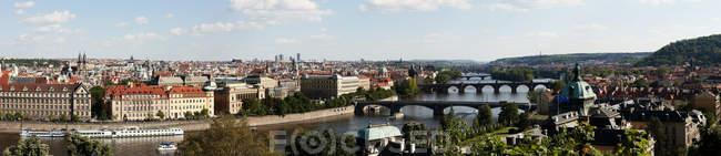 Vista panorámica de Praga - foto de stock