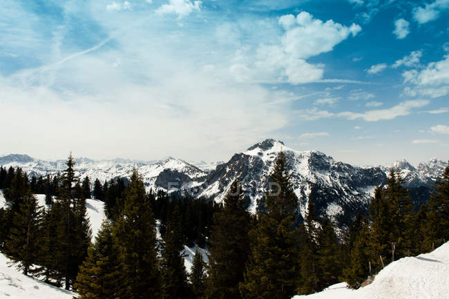 Немецкие Альпы с видом на пейзаж — стоковое фото