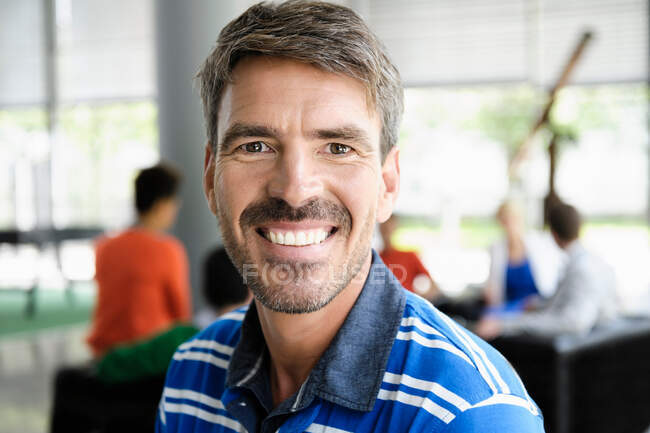 Close up of mans smiling face — Stock Photo