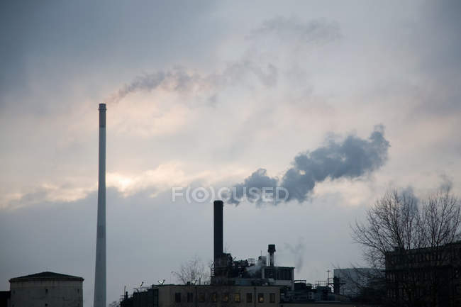 Distant view of Industrial plant — Stock Photo