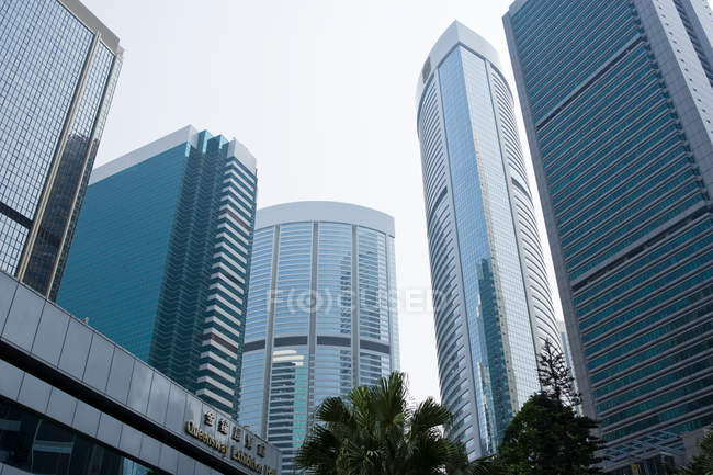 Édifices à bureaux en Hong Kong — Photo de stock