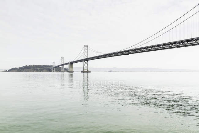 Observing view of Bay Bridge, San Francisco, California — Stock Photo