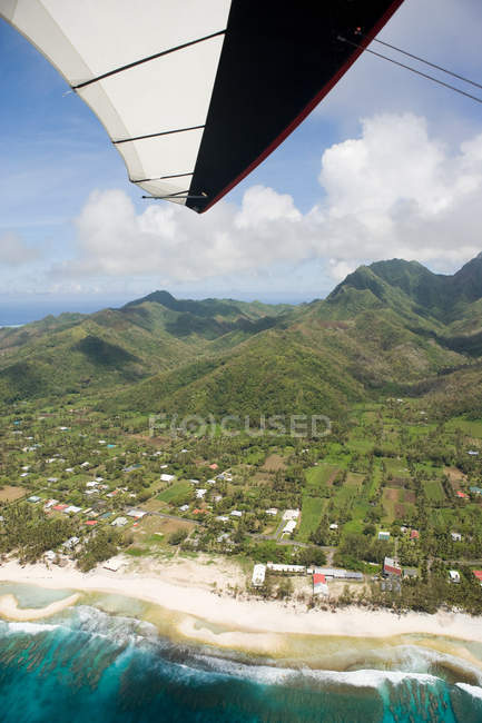 Vista dal parapendio delle Isole Cook — Foto stock