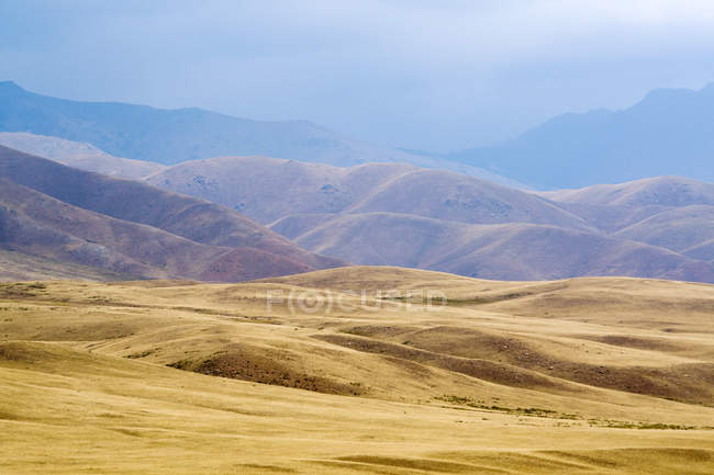 Vue sur le paysage de Steppe — Photo de stock