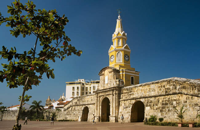 Blick auf das Stadttor von Cartagena — Stockfoto