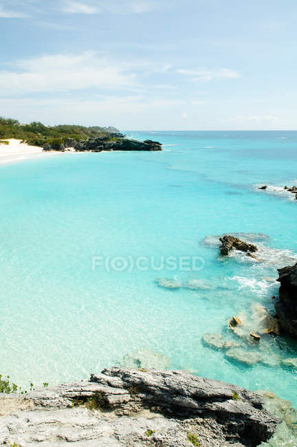 Scenic view of Horseshoe bay, bermuda — Stock Photo