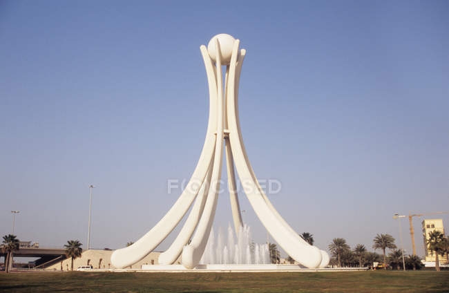 Scenic view of Pearl roundabout manama bahrain — Stock Photo