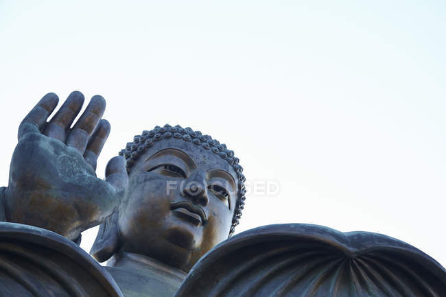 Big buddha close up, Lantau Island, Hong Kong, China — Stock Photo