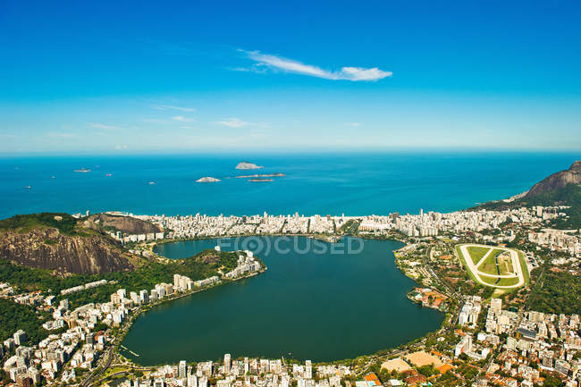 Vista della Lagoa Rodrigo de Freitas — Foto stock