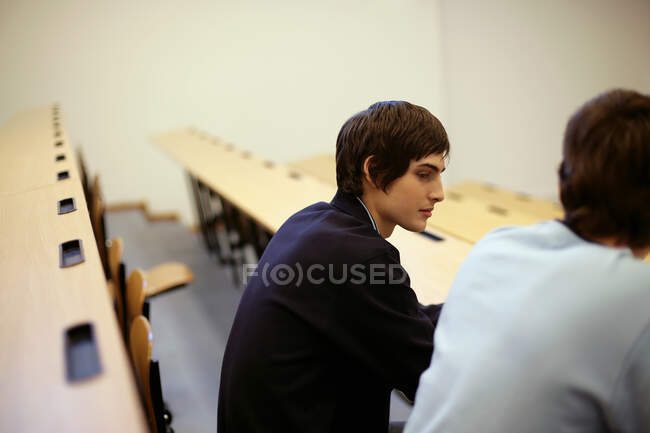 Students in lecture theatre — Stock Photo