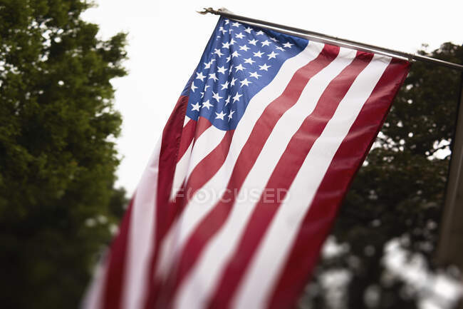 Primo piano della bandiera americana — Foto stock