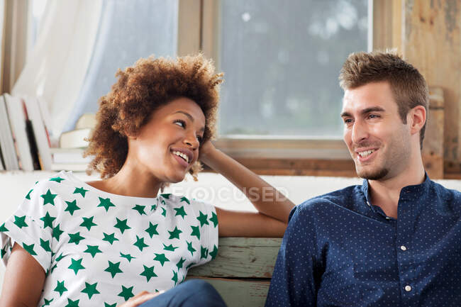 Portrait of couple relaxing — Stock Photo