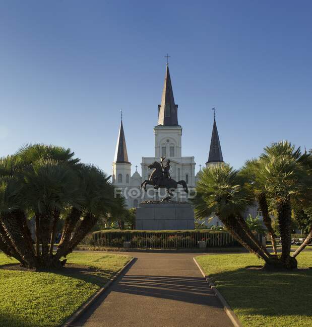 St Louis Cathedral, New Orleans, Louisiana, EUA — Fotografia de Stock