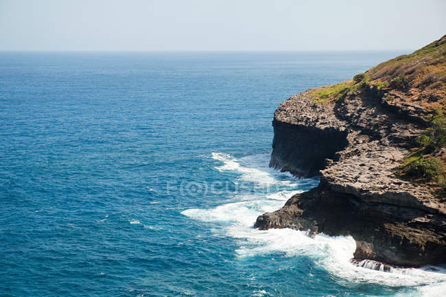 Vista de la costa de Kauai - foto de stock