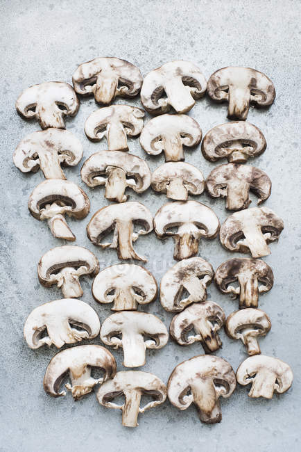 Pattern made of mushrooms — Stock Photo