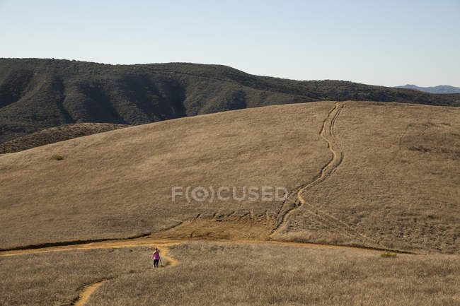 Female Runner Running Through Landscape, Thousand Oaks Landscape