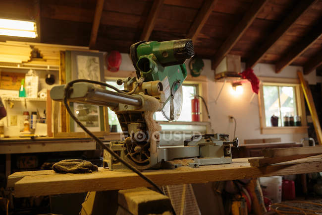 View of machinery in artists workshop — Stock Photo