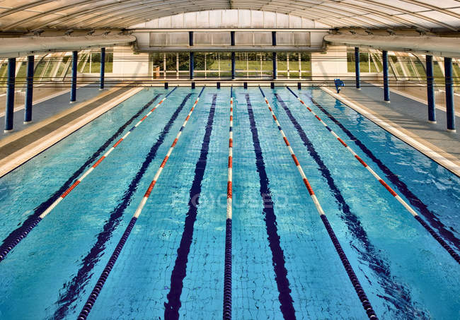 Lanes of swimming pool — Stock Photo
