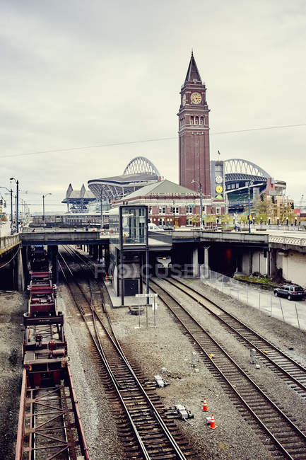 Вид на железнодорожную станцию Кинг-стрит — стоковое фото