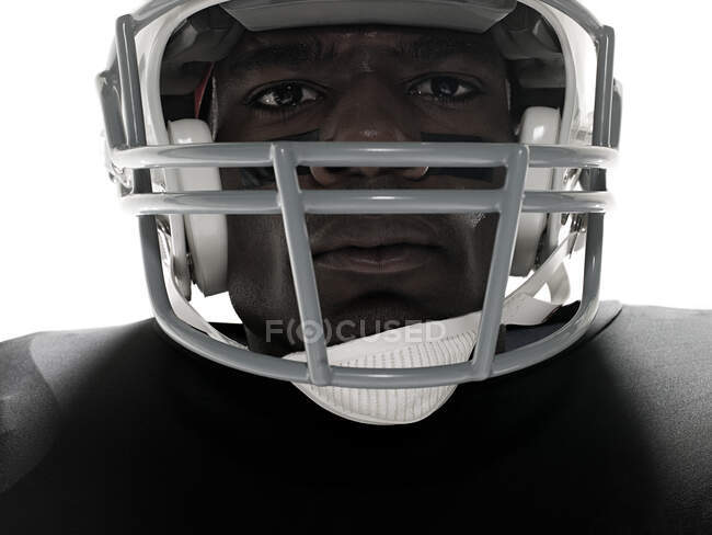 Close up of an american football player — Stock Photo