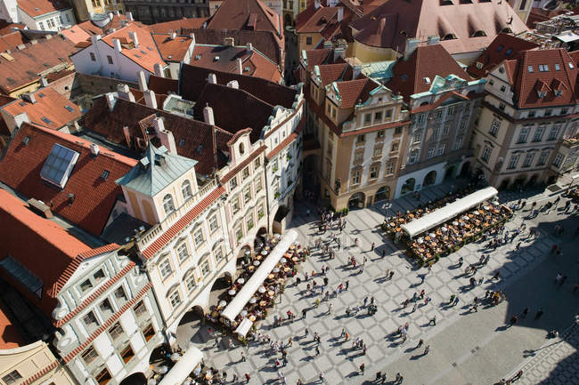 Vue aérienne de Stare mesto prague — Photo de stock