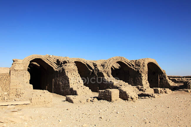 Египетский храм Рамессея — стоковое фото