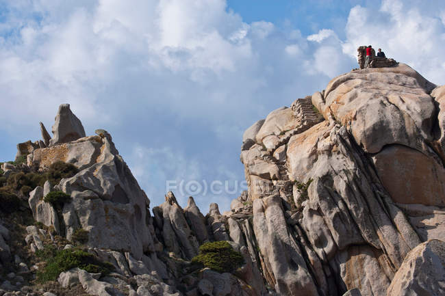 Rock formations on coastline — Stock Photo