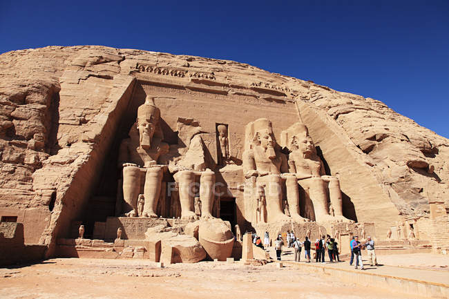 Abu Simbel templo egipto - foto de stock