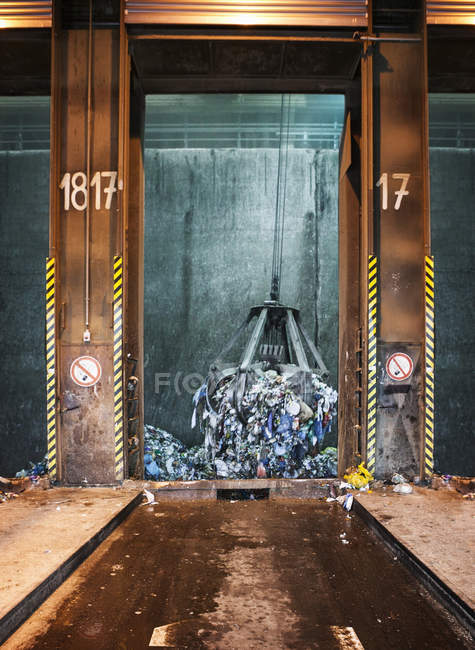 Scrap metal recycling depot — Stock Photo