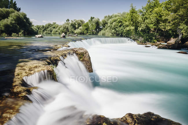 Vista panorâmica da cachoeira de manavgat, Antalya, Turquia — Fotografia de Stock
