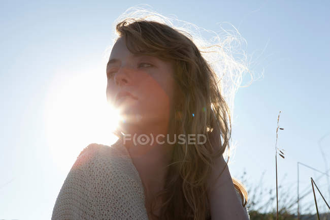 Portrait of Girl looking to side — Stock Photo