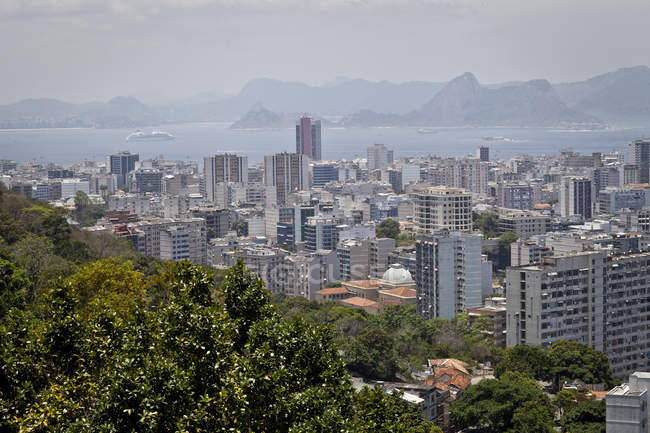 Элементарный вид на Рио-де-Жанейро, Бразилия — стоковое фото