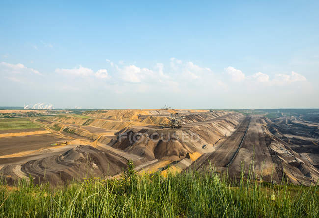 Opencast brown coal mine — Stock Photo