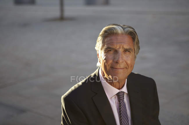 Portrait of businessman looking at camera — Stock Photo