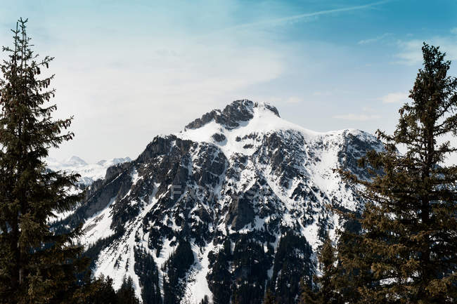 Alpes alemães com vista para a paisagem — Fotografia de Stock