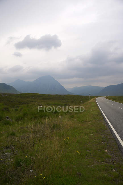 Road through Rannoch Moor — Stock Photo