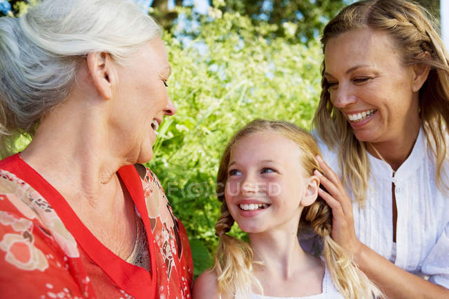 Happy grandmother with grandchild together — Stock Photo
