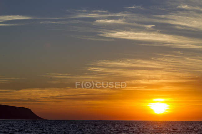 Scenic view of sunrise at Port St. Johns, South Africa — Stock Photo