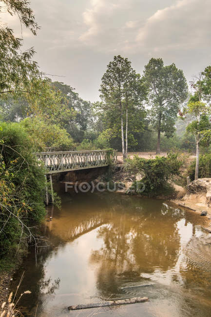 Ponte sobre o rio Siem Reap — Fotografia de Stock