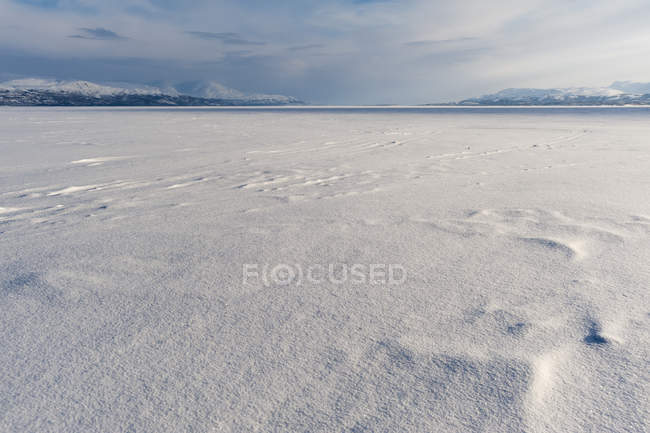 Vista panoramica del parco nazionale di abisko, Lapponia, Svezia — Foto stock